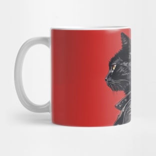 Leather Cat Mug